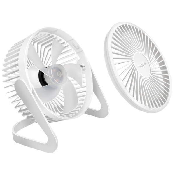 LogiLink USB-Schreibtisch-Ventilator, 40 dB, weiß
