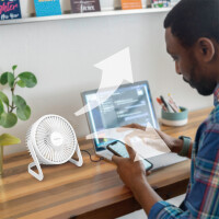 LogiLink USB-Schreibtisch-Ventilator, 40 dB, weiß