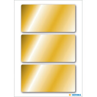 HERMA Weihnachts-Sticker, eckig, 34 x 67 mm, gold