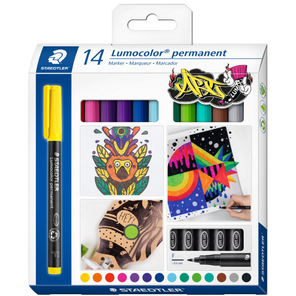 STAEDTLER Lumocolor Permanent-Marker 318F, 6er Kartonetui