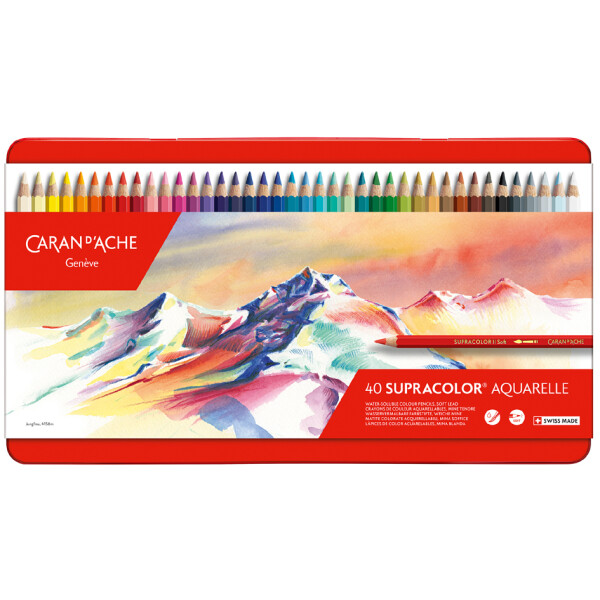 CARAN DACHE Buntstifte SUPRACOLOR, 40er Metalletui