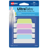 AVERY Zweckform Haftstreifen UltraTabs Neon, 63,5 x 25 mm