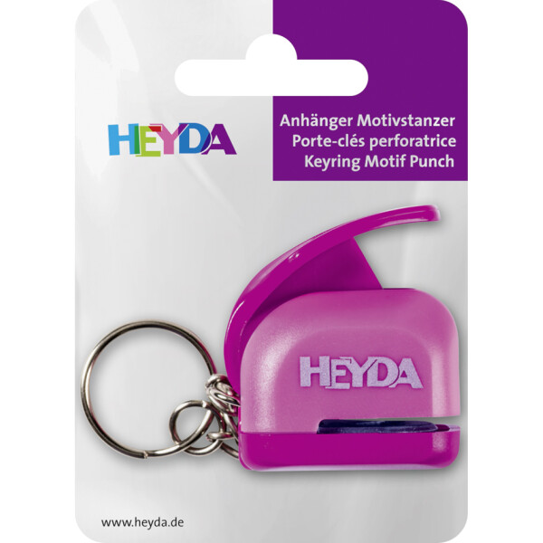 HEYDA Motivstanzer Mini "Blume", mit Schlüsselanhänger