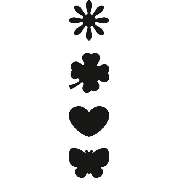 HEYDA Motivstanzer Mini "Blume", mit Schlüsselanhänger