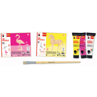 Marabu KiDS Paint & Puzzle Set Little Artist, Flamingo