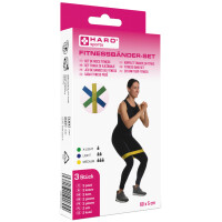 HARO Fitness-Bänder-Set, medium - stark, 3er-Set
