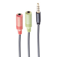 shiverpeaks BASIC-S Headset Y-Adapter, 3,5 mm Klinke
