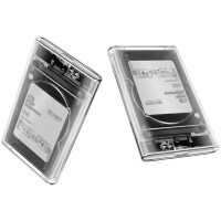 LogiLink 2,5" SATA Festplatten-Gehäuse, USB 3.0, transparent
