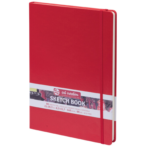 ROYAL TALENS Skizzenbuch Art Creation, 120 x 120 mm, rot