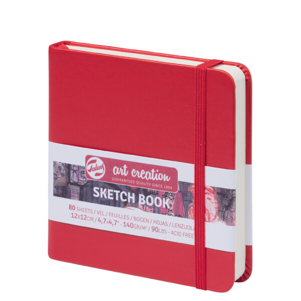 ROYAL TALENS Skizzenbuch Art Creation, 120 x 120 mm, rot
