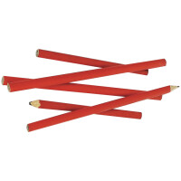 BRÜDER MANNESMANN Zimmermannsbleistift, oval, rot,...