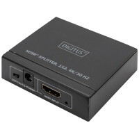 DIGITUS 4K HDMI Splitter, 1x2, 4K 30 Hz, schwarz