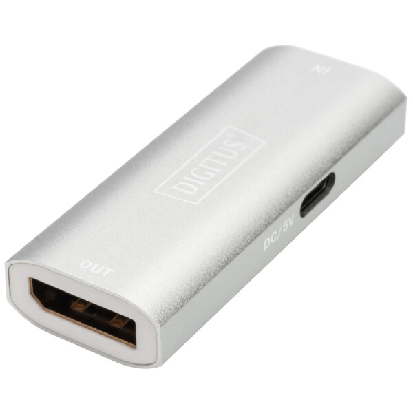 DIGITUS 8K DisplayPort Repeater, silber