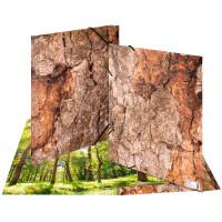 HERMA Eckspannermappe "Nature", DIN A3, Karton, Sand