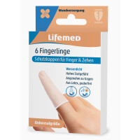 Lifemed Fingerlinge, Universalgröße, transparent