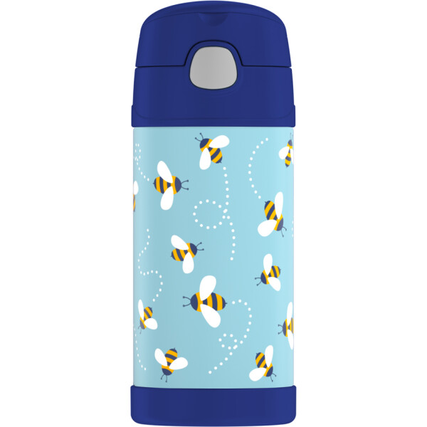 THERMOS Isolier-Trinkflasche FUNTAINER Straw Bottle, blau