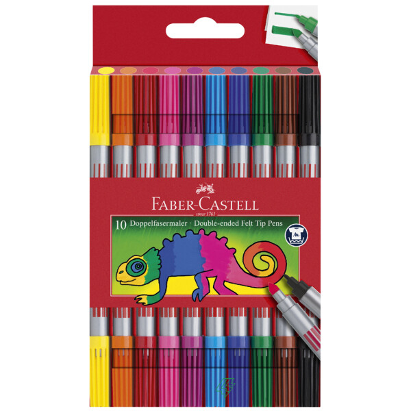FABER-CASTELL Doppelfasermaler, 40er Etui
