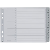 LEITZ Kunststoff-Register, A-Z, A4 Überbreite,...