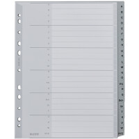 LEITZ Kunststoff-Register, A-Z, A4 Überbreite, 20-teilig