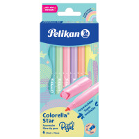 Pelikan Fasermaler colorella star pastell, 6er Kartonetui