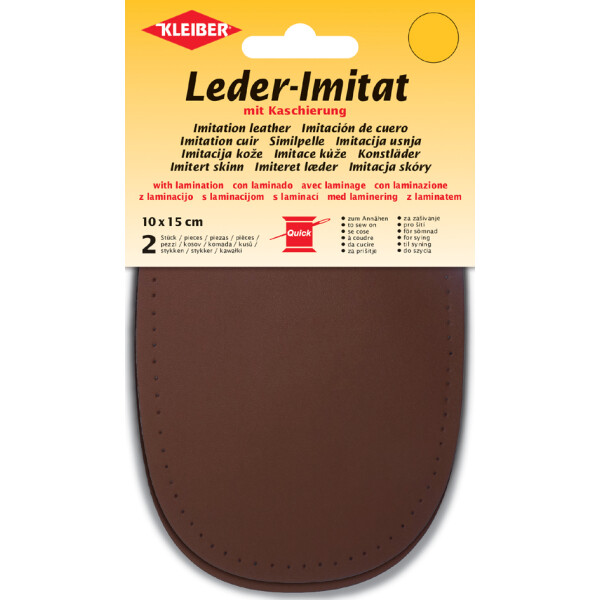 KLEIBER Leder-Imitat mit Kaschierung, 100 x 150 mm, limette