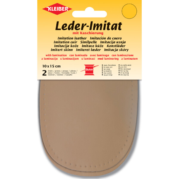 KLEIBER Leder-Imitat mit Kaschierung, 100 x 150 mm, limette