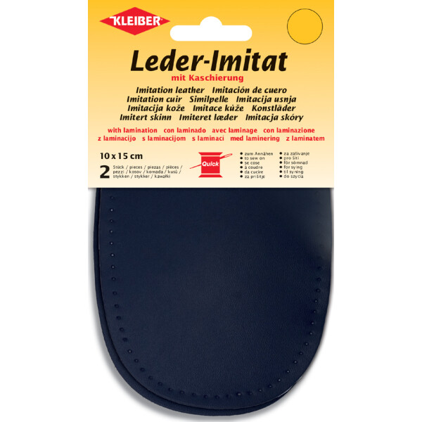 KLEIBER Leder-Imitat mit Kaschierung, 100 x 150 mm, limette