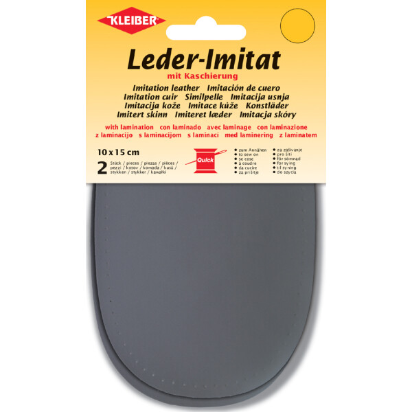KLEIBER Leder-Imitat mit Kaschierung, 100 x 150 mm, limette