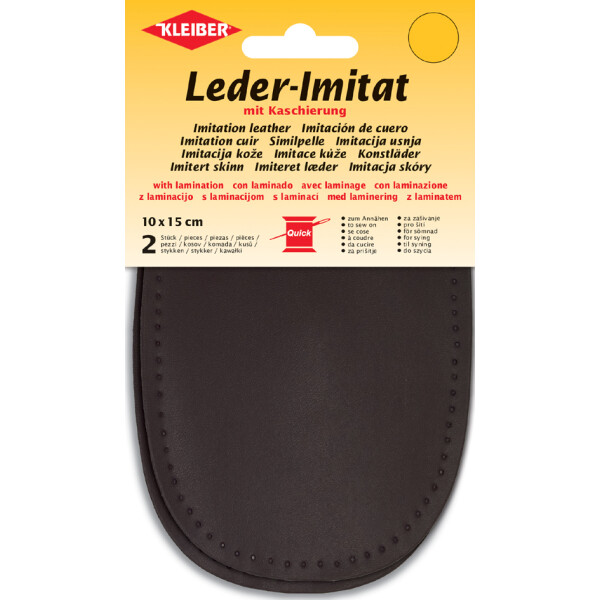 KLEIBER Leder-Imitat mit Kaschierung, 100 x 150 mm, limette