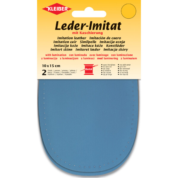 KLEIBER Leder-Imitat mit Kaschierung, 100 x 150 mm, limette