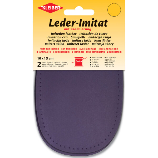 KLEIBER Leder-Imitat mit Kaschierung, 100 x 150 mm, marine