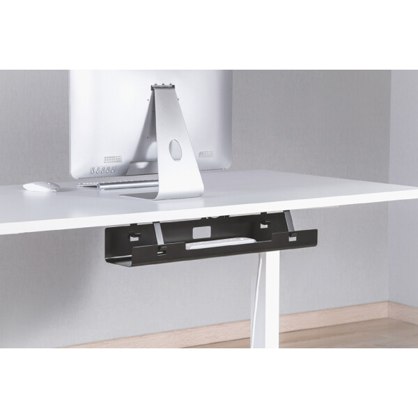DIGITUS Untertisch-Kabelführungsschiene, schwarz