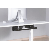 DIGITUS Untertisch-Kabelführungsschiene, schwarz