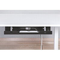 DIGITUS Untertisch-Kabelführungsschiene, schwarz