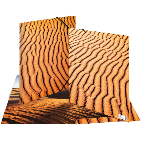HERMA Eckspannermappe "Nature", DIN A3, Karton, Stone
