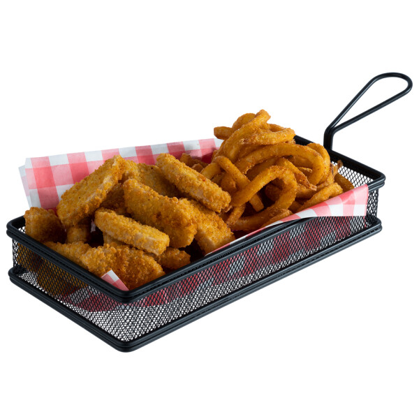 APS Servier-Frittierkorb SNACKHOLDER, 260 x 130 mm, schwarz