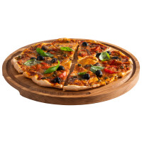 APS Servierbrett PIZZA, Durchmesser: 240 mm, eiche