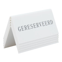 Securit Tischaufsteller RÉSERVÉ, 5er Set