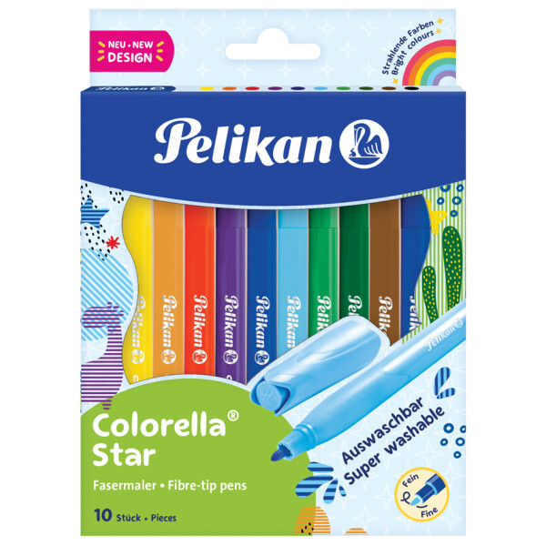 Pelikan Fasermaler colorella star, 10er Kartonetui