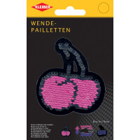 KLEIBER Wendepailletten Kirschen, rot-schwarz