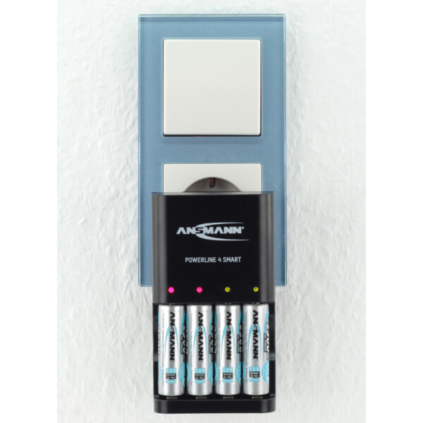 ANSMANN Intelligentes Ladegerät Powerline 4 Smart, schwarz