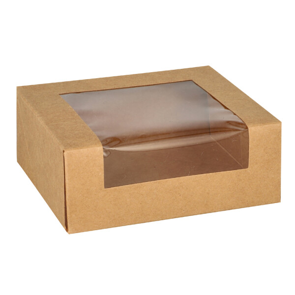 PAPSTAR Sushibox "pure", Maße: 120 x 100 x 45 mm, braun