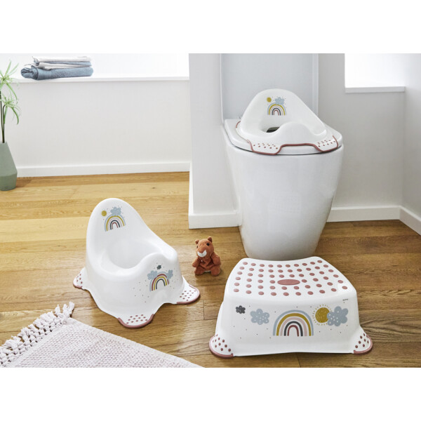 keeeper kids Tritthocker "tomek Rainbow", weiß