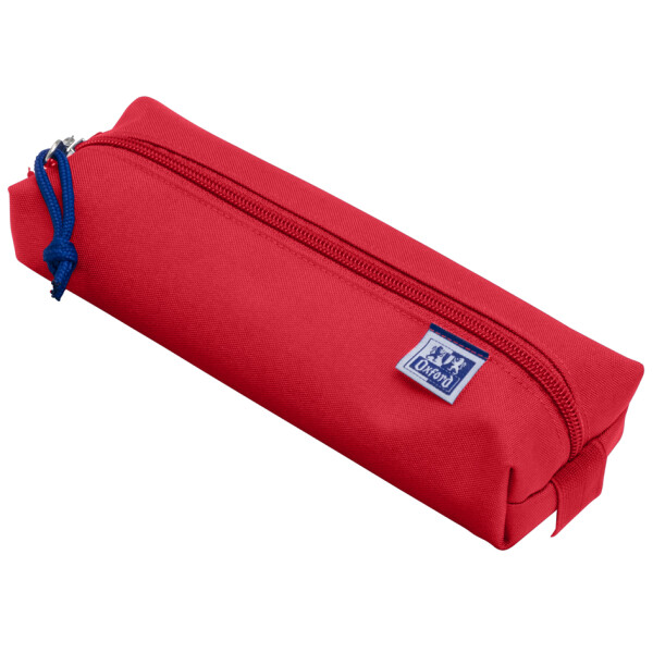 Oxford Schlamper-Etui, Polyester, rechteckig, klein, rot