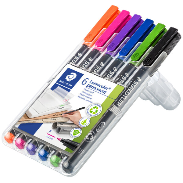 STAEDTLER Lumocolor Permanent-Marker 318F, 8er Etui