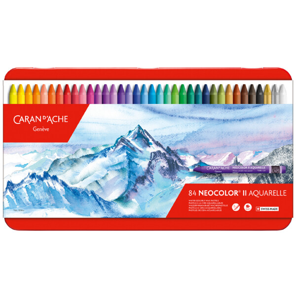 CARAN DACHE Aquarell-Wachsmalstift NEOCOLOR II, 10er Etui