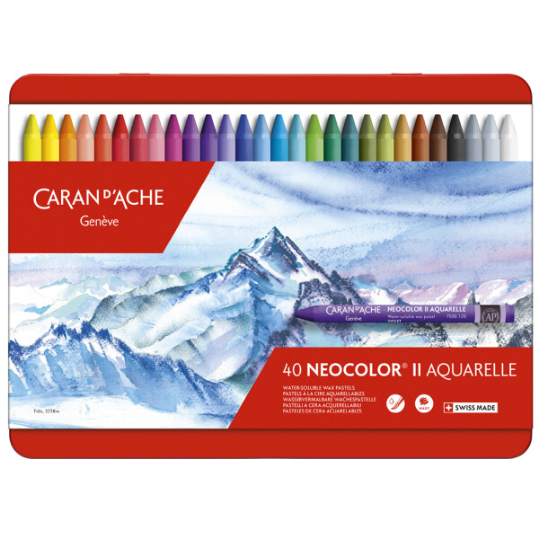 CARAN DACHE Aquarell-Wachsmalstift NEOCOLOR II, 10er Etui