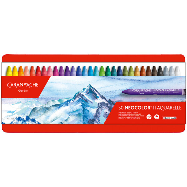 CARAN DACHE Aquarell-Wachsmalstift NEOCOLOR II, 10er Etui