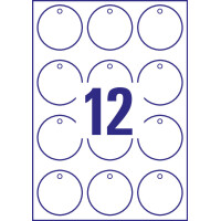 AVERY Zweckform Anhänger, Karton, 220 g qm, 90 x 50 mm, weiß