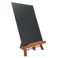 Securit Tisch-Kreidetafel JUNIOR mit Staffelei, mahagoni